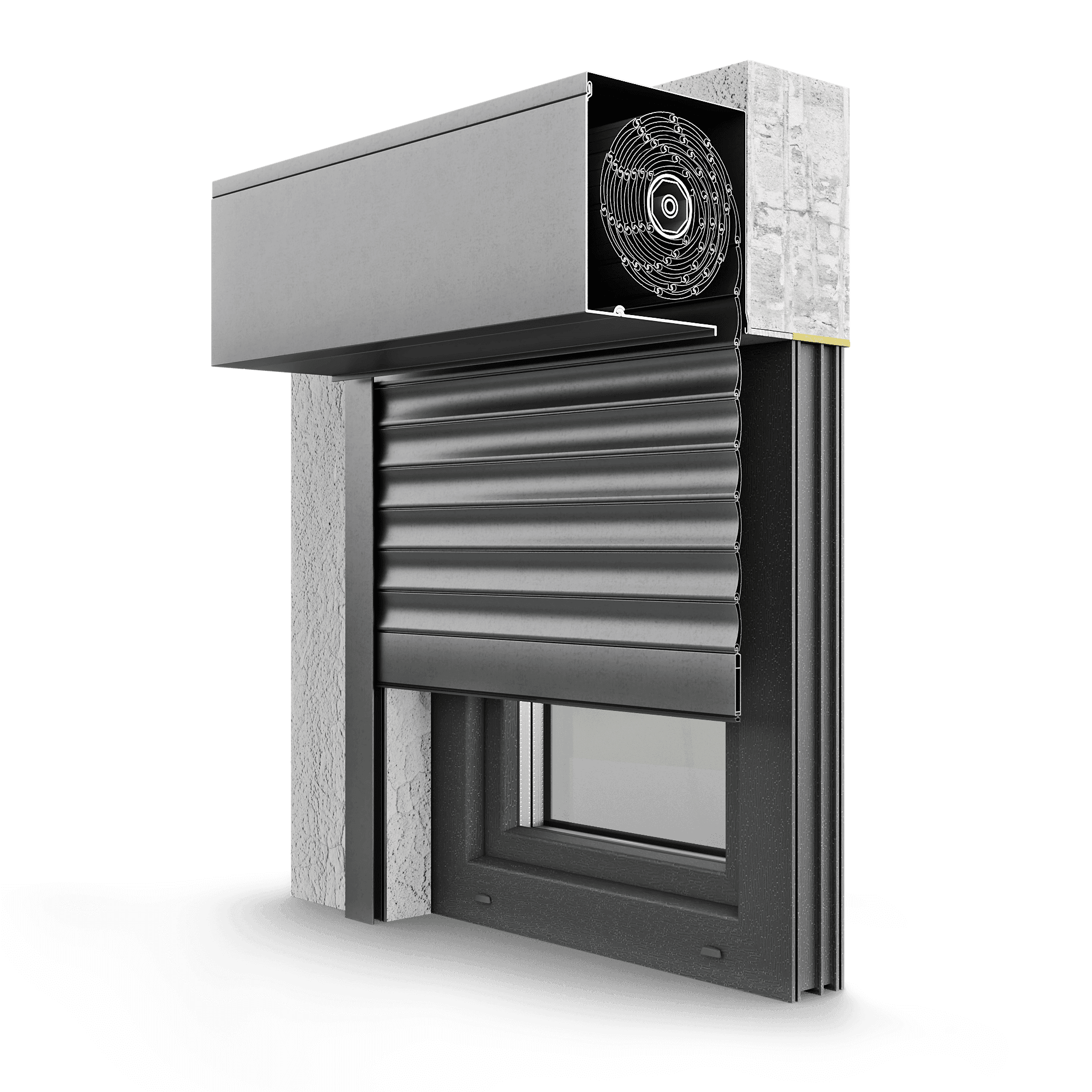 Inbraakwerende rolluiken toe te passen met de moderne kozijnen en ramen van Maasframe